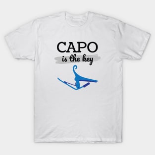 Capo is the Key Blue Capo Light Theme T-Shirt